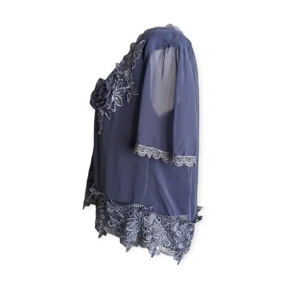 Pretty Angel lace & chiffon blouse - Picture 5 of 8